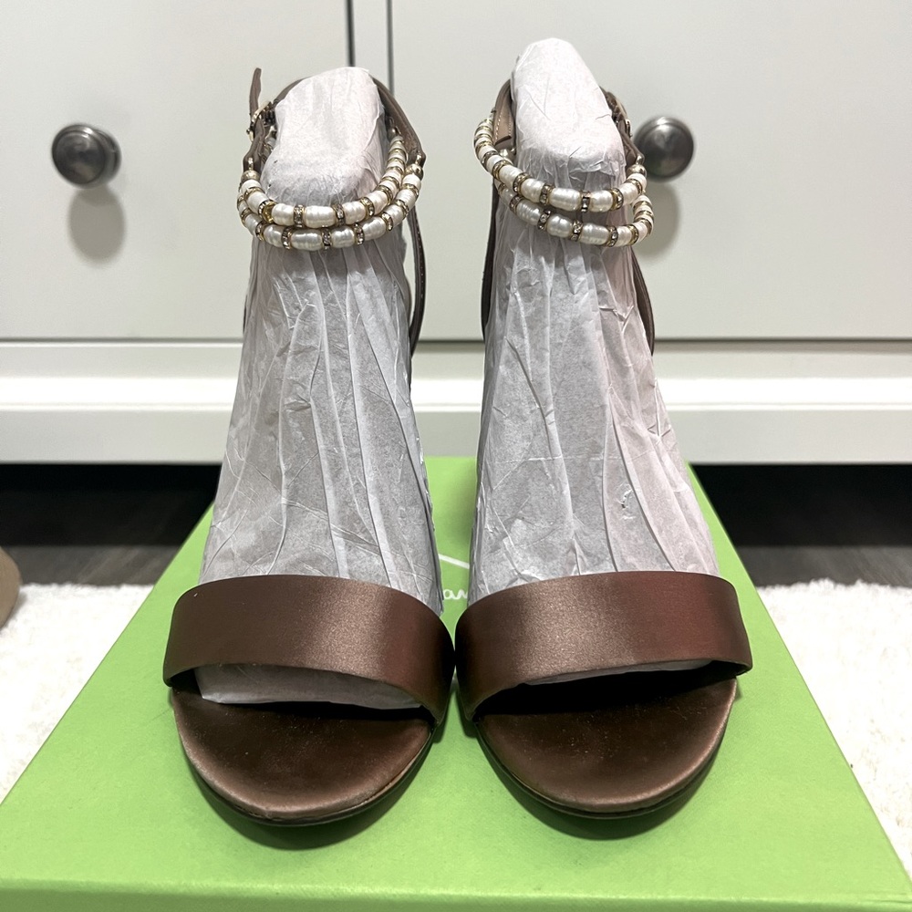 Sam Edelman Toffee satin sandals size 7